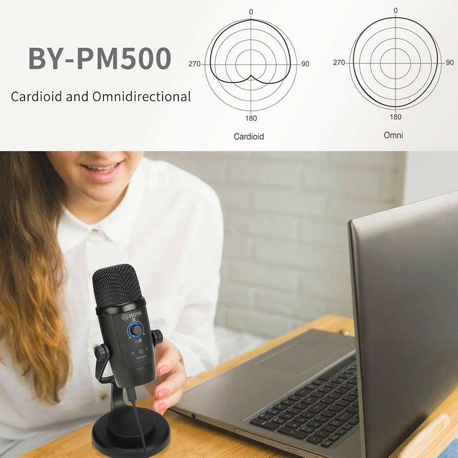 Amazon.co.jp: Boya BY-PM500 USBマイク ブラック : 楽器・音響機器
